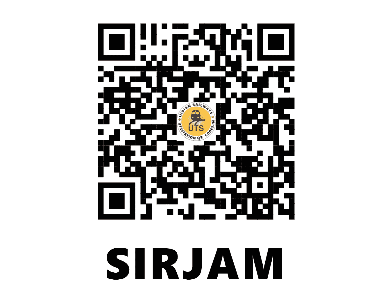 UTS QR Code for SIRJAM - SRJM (SE - WEST BENGAL)